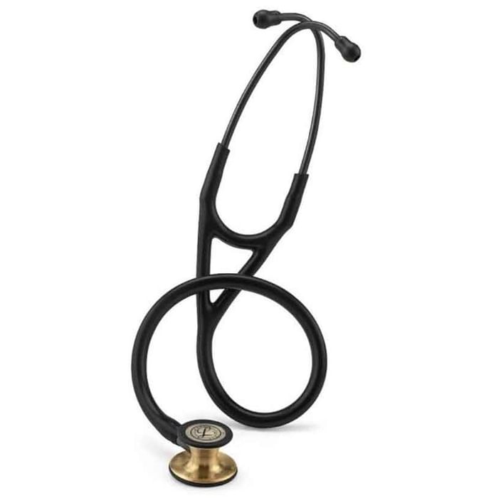 3M Littmann 6164 Cardiology IV Brass Finish Chest Piece with Black Tubing Stethoscope
box of 1 Unit
