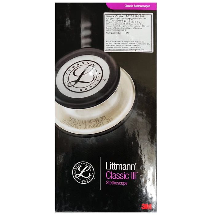 3M Littmann Classic III Stethoscope, Plum Tube, 27 inch, 5831
box of 1 Unit