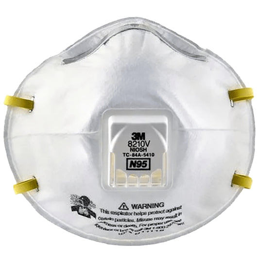 3M N95 8210V Particulate Respirator Mask White
packet of 20 masks