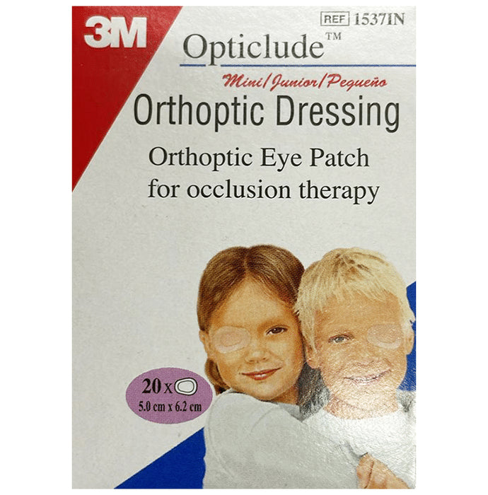 3M Opticlude Orthoptic Eye Patch Junior | For Occlusion Therapy | Eye Care Patch Junior
packet of 20 patches