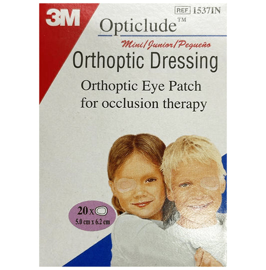 3M Opticlude Orthoptic Eye Patch Junior | For Occlusion Therapy | Eye Care Patch Junior
packet of 20 patches