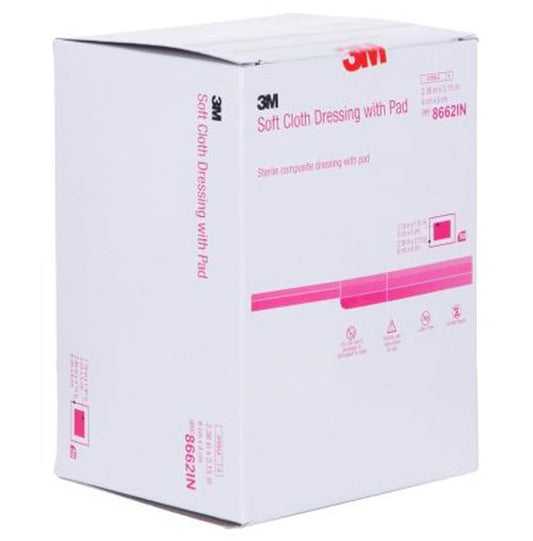 3M Soft Cloth Dressing with Pad 8662A
packet of 50 pad for dressing