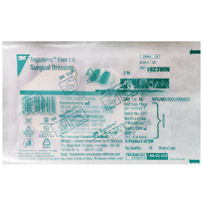 3M Tegaderm 1623W 6cm x 7cm
packet of 1 Film