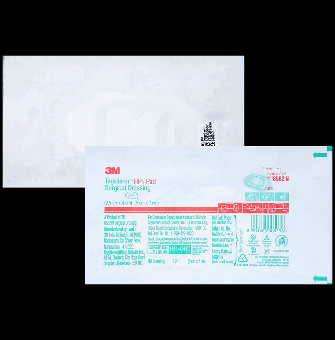 3M Tegaderm HP+ Pad 8582IN (5 X 7) cm
packet of 1 Pad for Dressing