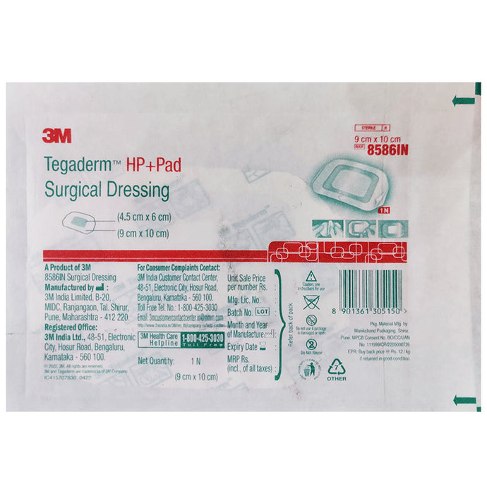 3M Tegaderm HP+ Pad 8586
packet of 1 Film