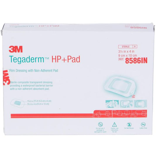 3M Tegaderm HP+ Pad 8586
packet of 25 films