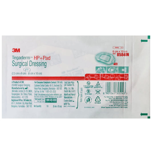 3M Tegaderm HP+ Pad Dressing 8584 6cm x 10cm
packet of 1 Pad for Dressing