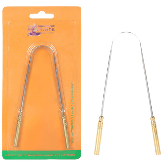 5 Kosha G+ Brass Handle Tongue Cleaner
packet of 1 Unit