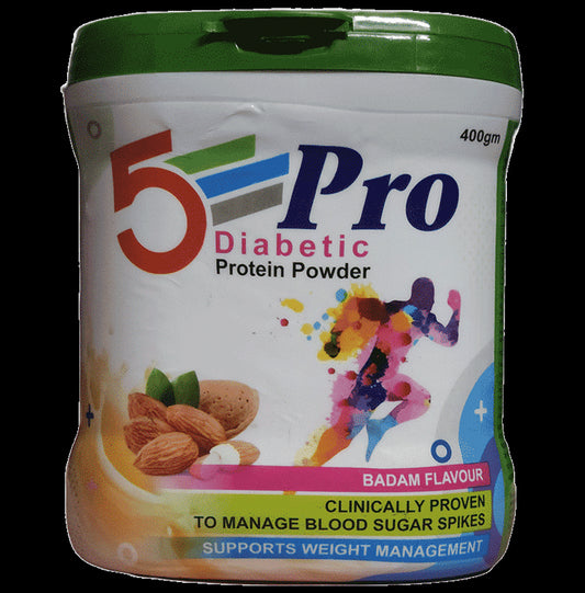 5 Pro Diabetic Protein Powder Badam
jar of 400 gm Powder