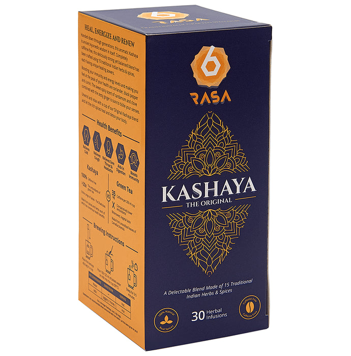 6 Rasa Kashya The Original Herbal Infusion Tea Bag (2.5gm Each)
box of 30 tea bags