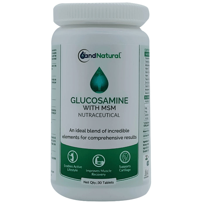 6th and Natural Glucosamine with MSM Tablet
bottle of 30 tablets