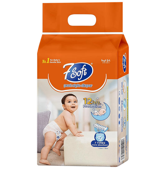 7 Soft Pant Style Diaper Large
packet of 30 diapers