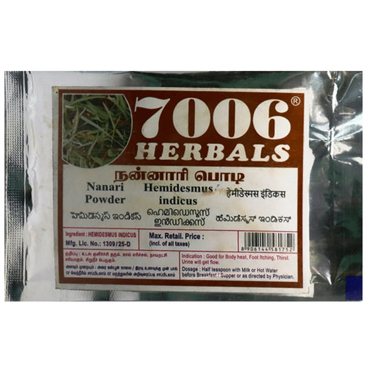 7006 Herbals Nanari Powder
packet of 50 gm Powder