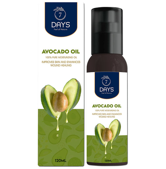 7Days Avocado Oil
pump bottle of 120 ml Oil