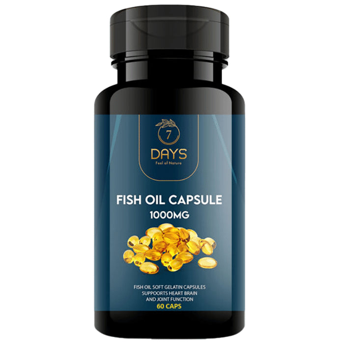 7Days Fish Oil 1000mg Capsule
bottle of 60 capsules