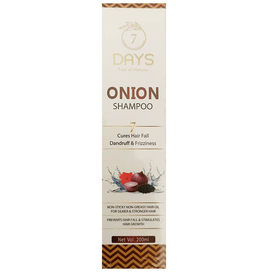 7Days Onion with Japa Black Seed Shampoo
pump bottle of 200 ml Shampoo