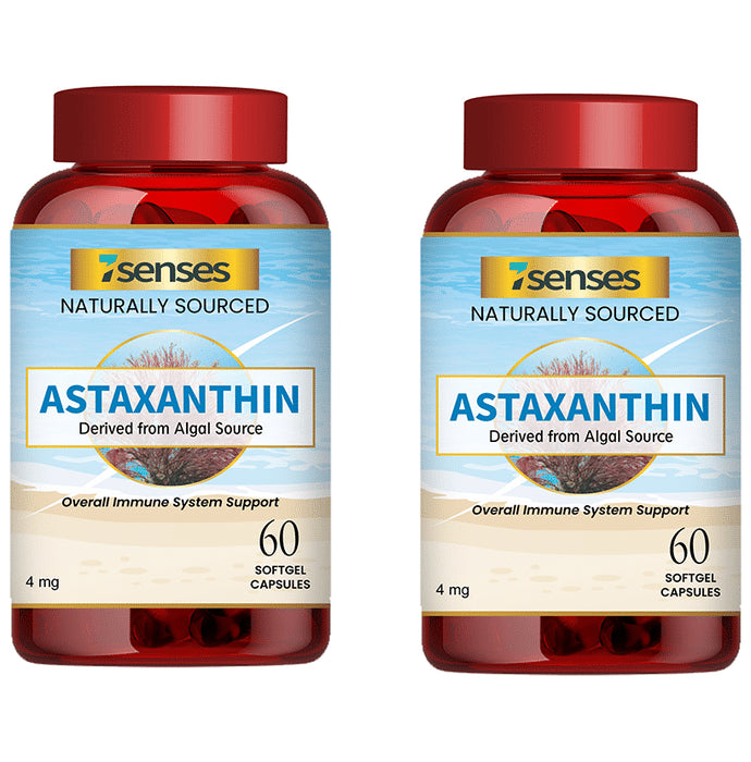 7Senses Astaxanthin 4mg Softgel Capsule (60 Each)
combo pack of 2 bottles