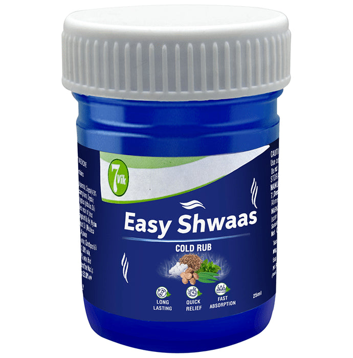 7vik Easy Shwaas Cold Rub
bottle of 25 ml Balm