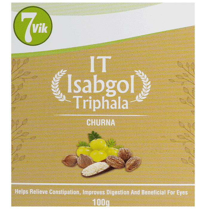 7vik Isabgol Triphala Churna
box of 100 gm Churna