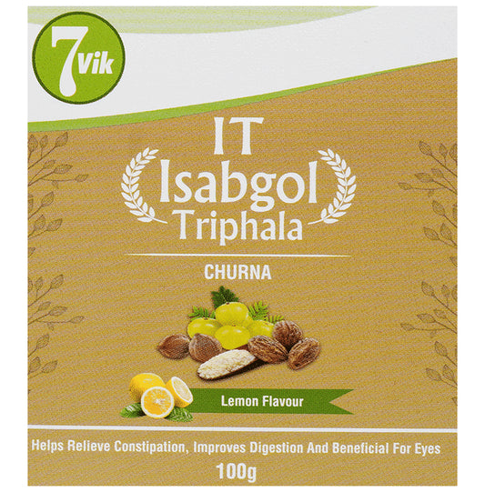 7vik Isabgol Triphala Churna Lemon
box of 100 gm Churna