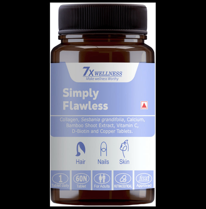 7X Wellness Simply Flawless Tablet (60 Each)
box of 1 Bottle