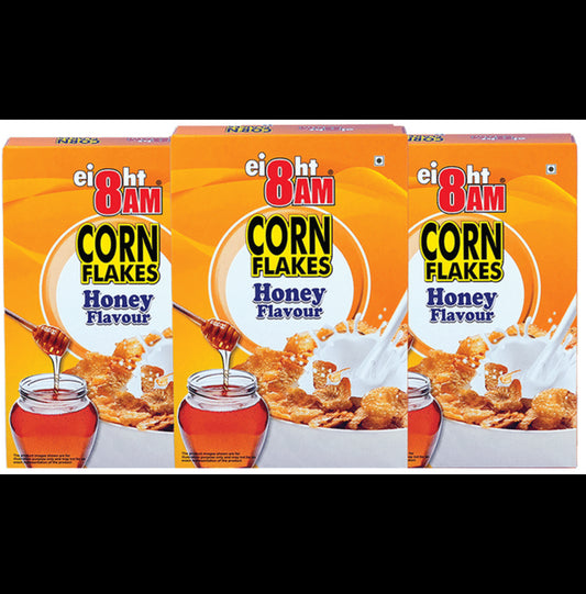 8AM Corn Flakes (300gm Each) Honey
combo pack of 3 boxes