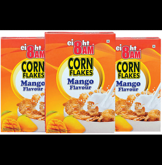 8AM Corn Flakes (300gm Each) Mango
combo pack of 3 boxes