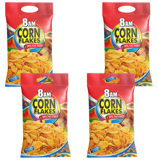 8AM Corn Flakes 99% Fat Free (200gm Each)
combo pack of 4 Packs