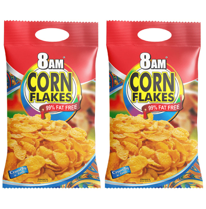 8AM Corn Flakes 99% Fat Free (500gm Each)
combo pack of 2 Packs