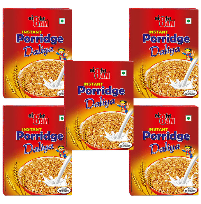 8AM Instant Porridge Daliya (200gm Each)
combo pack of 5 Packs