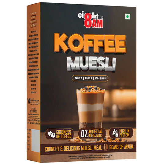 8AM Koffee Muesli
box of 400 gm Muesli