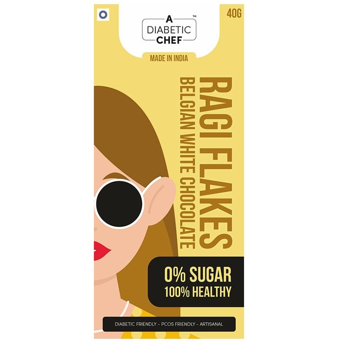 A Diabetic Chef Ragi Flakes Belgian White Chocolate (40gm Each)
combo pack of 3 bars