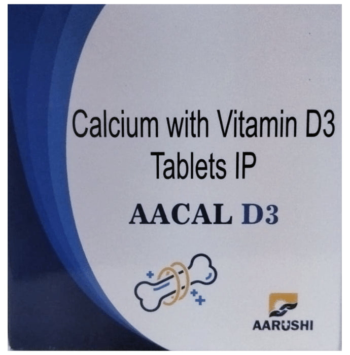 Aacal D3 Tablet
strip of 15 tablets