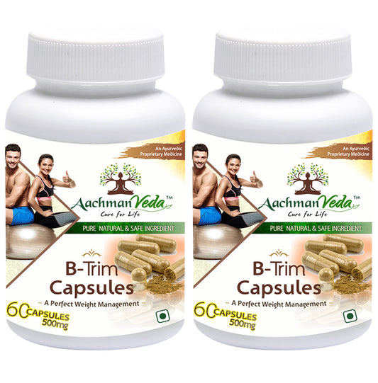 Aachman Veda A Perfect Weight Management B-Trim 500mg Capsule (60 Each)
combo pack of 2 bottles
