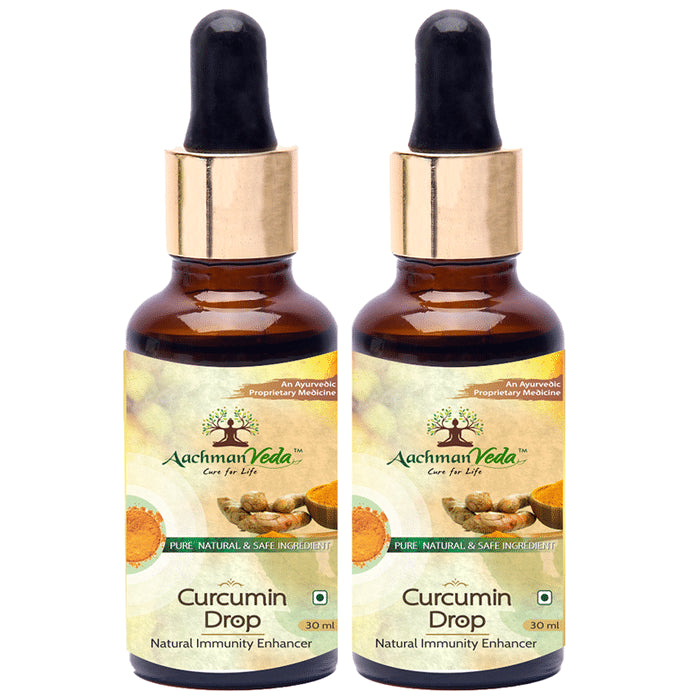 Aachman Veda Curcumin Drop Natural Immunity Enhancer (30ml Each)
combo pack of 2 bottles