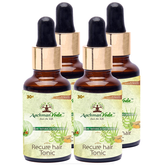 Aachman Veda Recure Hair Tonic (30ml Each)
combo pack of 4 bottles
