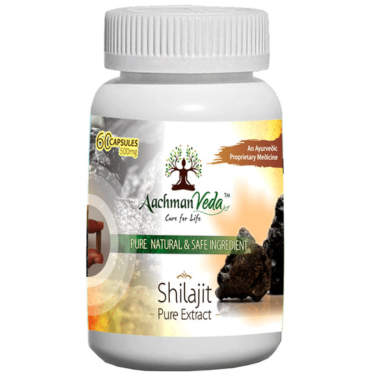 Aachman Veda Shilajit Pure Extract Capsule (60 Each)
box of 1 Bottle