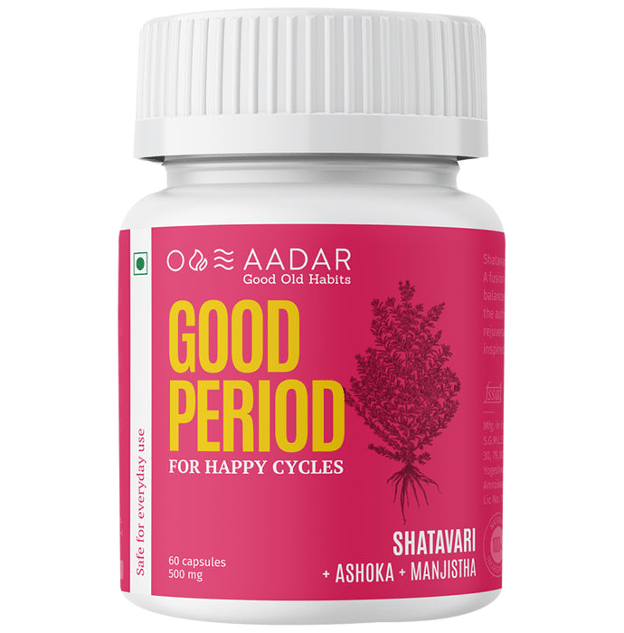 Aadar Good Period 500mg Capsule (60 Each)
box of 1 Bottle