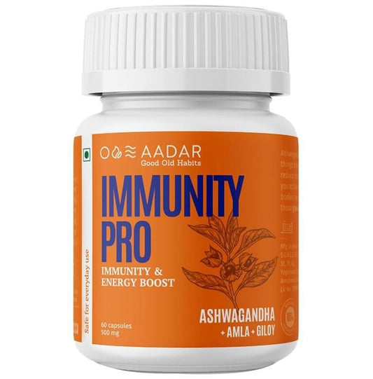 Aadar Immunity Pro 500mg Capsule
jar of 60 capsules