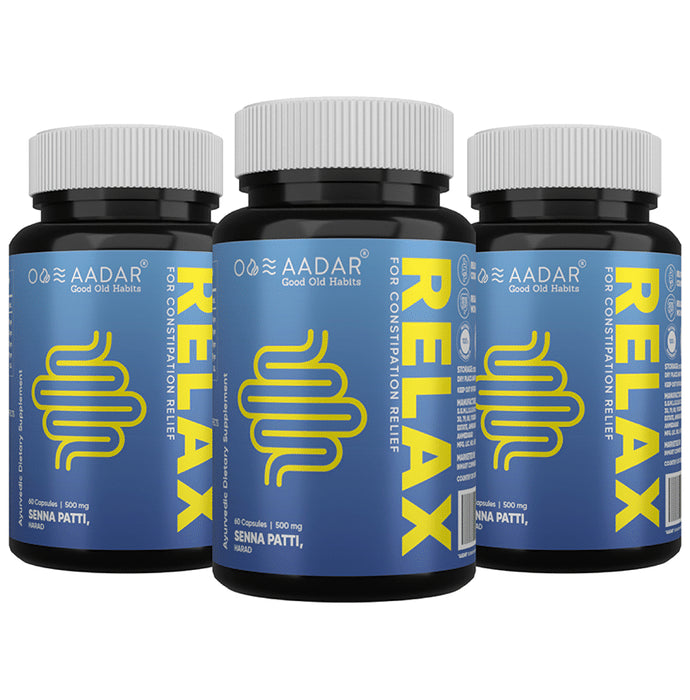 Aadar Re-Lax 500mg Capsule (60 Each)
combo pack of 3 bottles