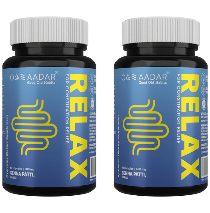 Aadar Re-Lax 500mg Capsule (60 Each)
combo pack of 2 bottles