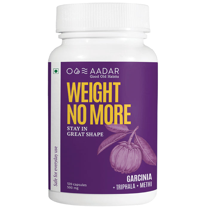 Aadar Weight No More 500mg Capsule (120 Each)
combo pack of 2 bottles