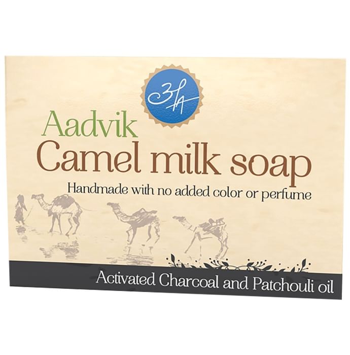 Aadvik Camel Milk Soap Activated Charcoal & Patchouli Oil
box of 100 gm Soap