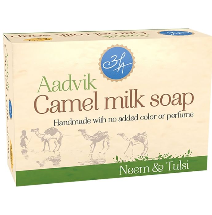 Aadvik Camel Milk Soap Neem & Tulsi
box of 100 gm Soap