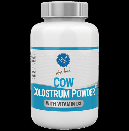 Aadvik Cow Colostrum Powder Freeze Dried
bottle of 100 gm Powder
