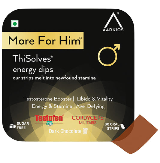 Aarkios More For Him ThiSolves I Disintegrating Strip Dark Chocolate Sugar Free
box of 30 disintegrating strips