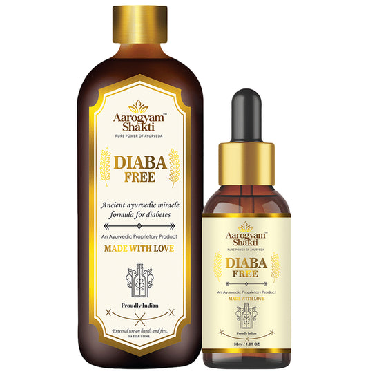 Aarogyam Shakti Diaba Free Liquid (110ml & 30ml)
combo pack of 2 bottles