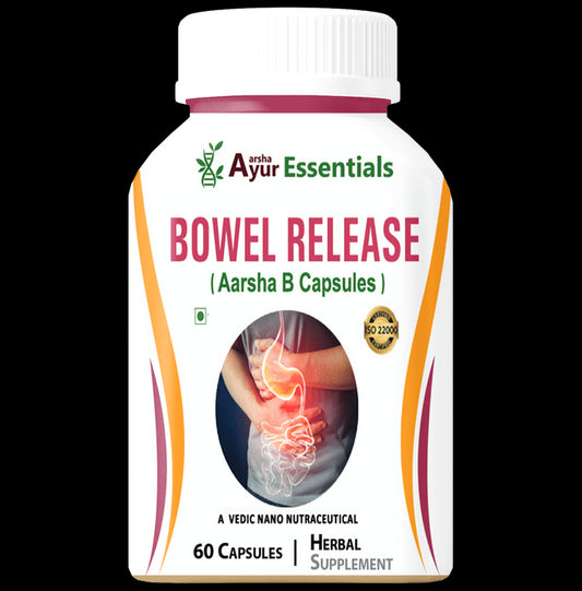 Aarsha Ayur Essentials Bowel Release Capsule
bottle of 60 capsules