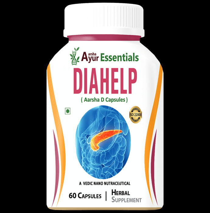 Aarsha Ayur Essentials Diahelp Capsule
bottle of 60 capsules