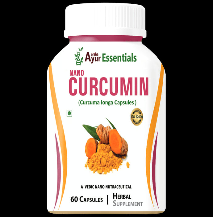 Aarsha Ayur Essentials Nano Curcumin Capsule
bottle of 60 capsules